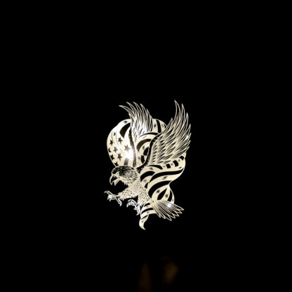 Eagle draped in American Flag - Image 2
